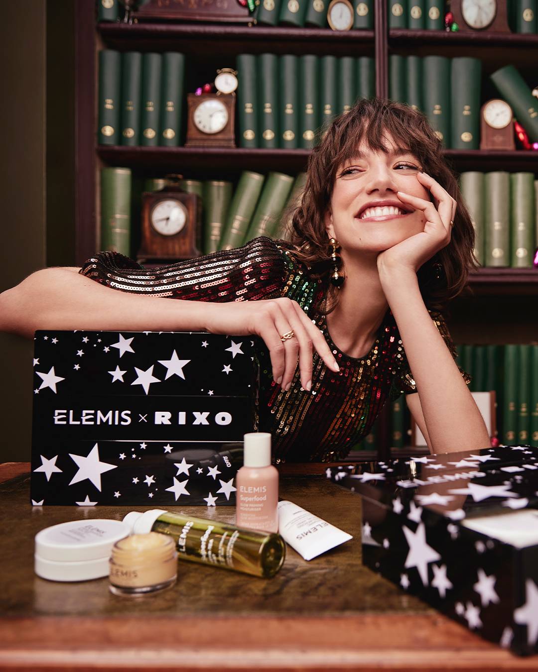 Дизайнерський набір Гламур та Сяйво шкіри ELEMIS x RIXO The Story of Glam & Glow Gift Set